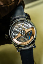 Load image into Gallery viewer, H.Moser &amp; Cie blue dial on brown strap