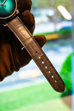 Load image into Gallery viewer, H.Moser &amp; Cie blue dial on brown strap